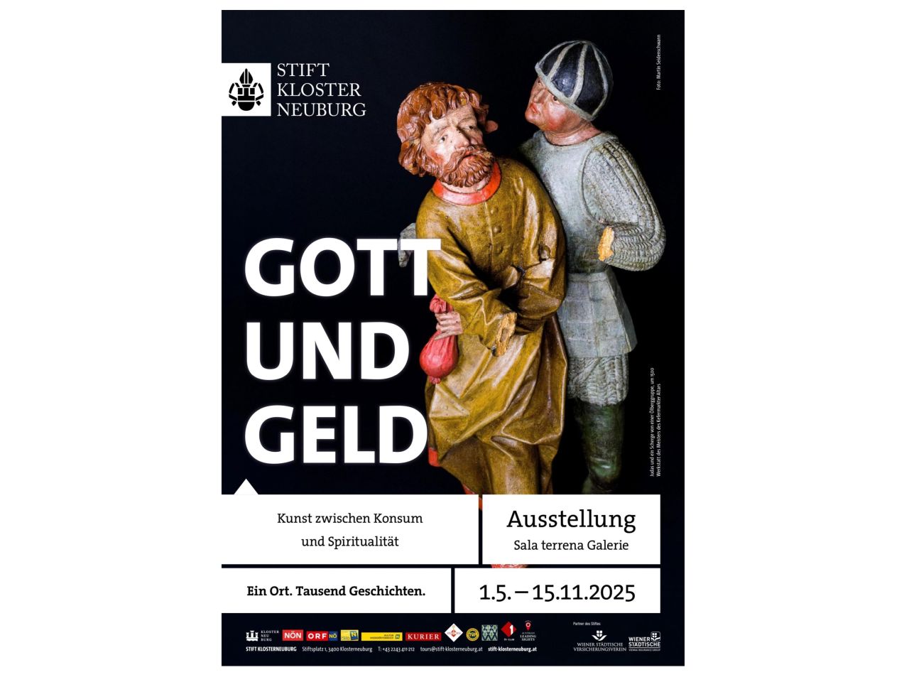 Plakat zur Ausstellung "Gott und Geld" (© Stift Klosterneuburg)